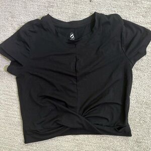 Lou & Grey Twist Front Crop Top